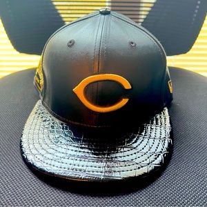 New Era Cincinnati Reds Leather Fitted